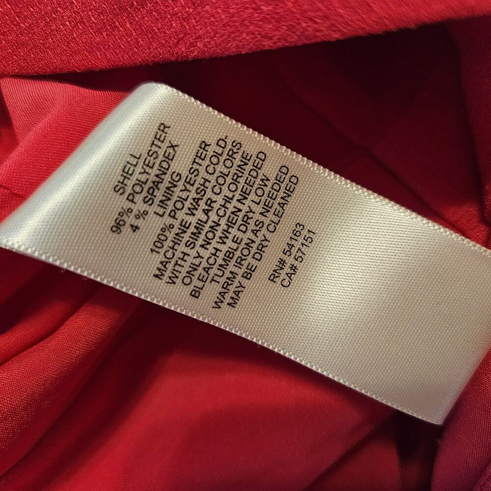 NWOT Eliza J Jumpsuit Hot Pink Faux Wrap Crop Wide Leg Sz 2 - Picture 14 of 16